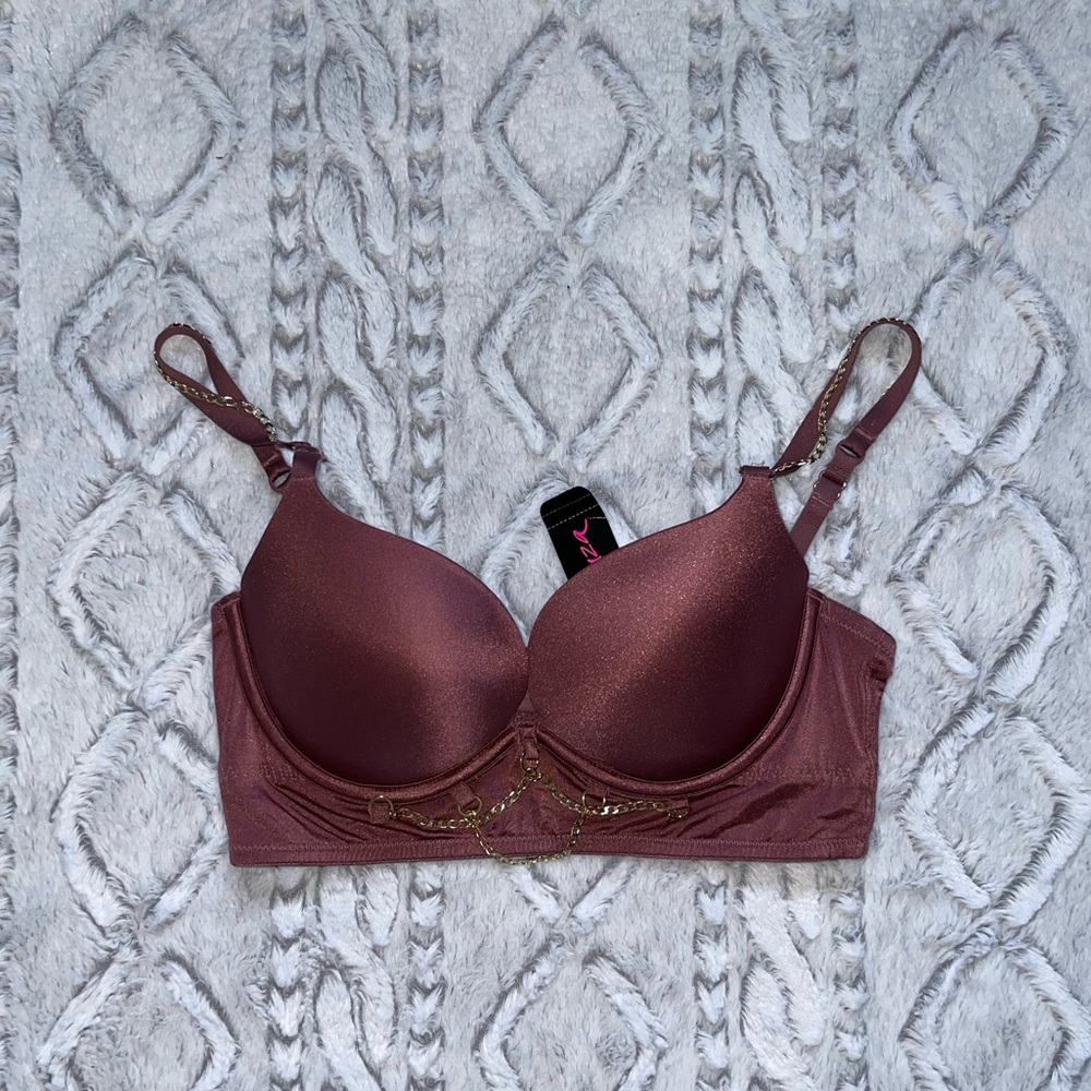 La SENZA Beyond Sexy Plunge Bra with Gold Chains